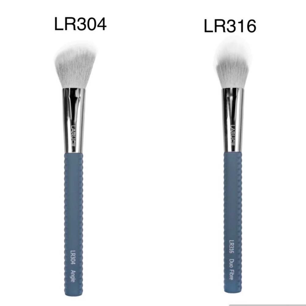 LARUCE LR304 ANGLE BRUSH (CHEEK) AND LR316 DUO
FIBRE BRUSH